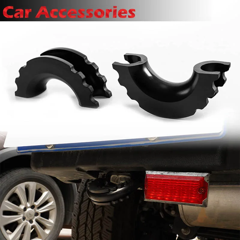 

Rhyming 2pcs Rear Bumper Hitch Receiver Protector Sleeve Car Trailer Tow Hook Isolator Fit For Ford Bronco 2021 2022 2Door 4Door