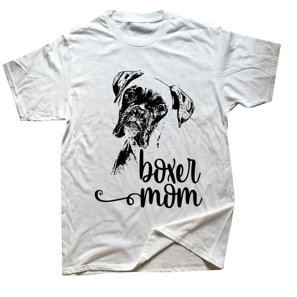 

Funny BOXER MOM DOG FACE T Shirts Graphic Cotton Streetwear Short Sleeve Birthday Gifts Summer Style T-shirt Mens Clothing