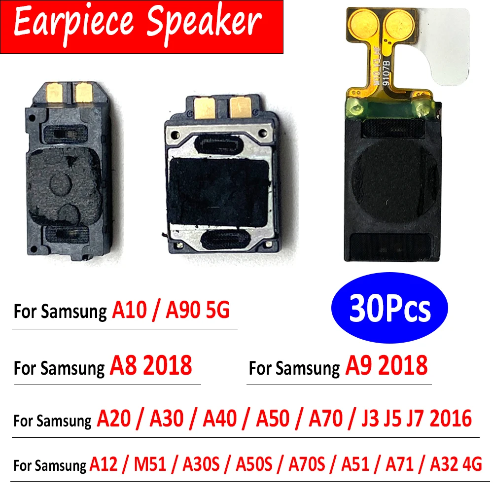 

30 шт., динамики для Samsung A10 A12 A20 A50S A51 A70S A71 M51 A30S A90 A32 4G