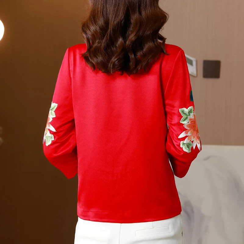 Новая китайская куртка для мам в национальном стиле элегантные и благородные