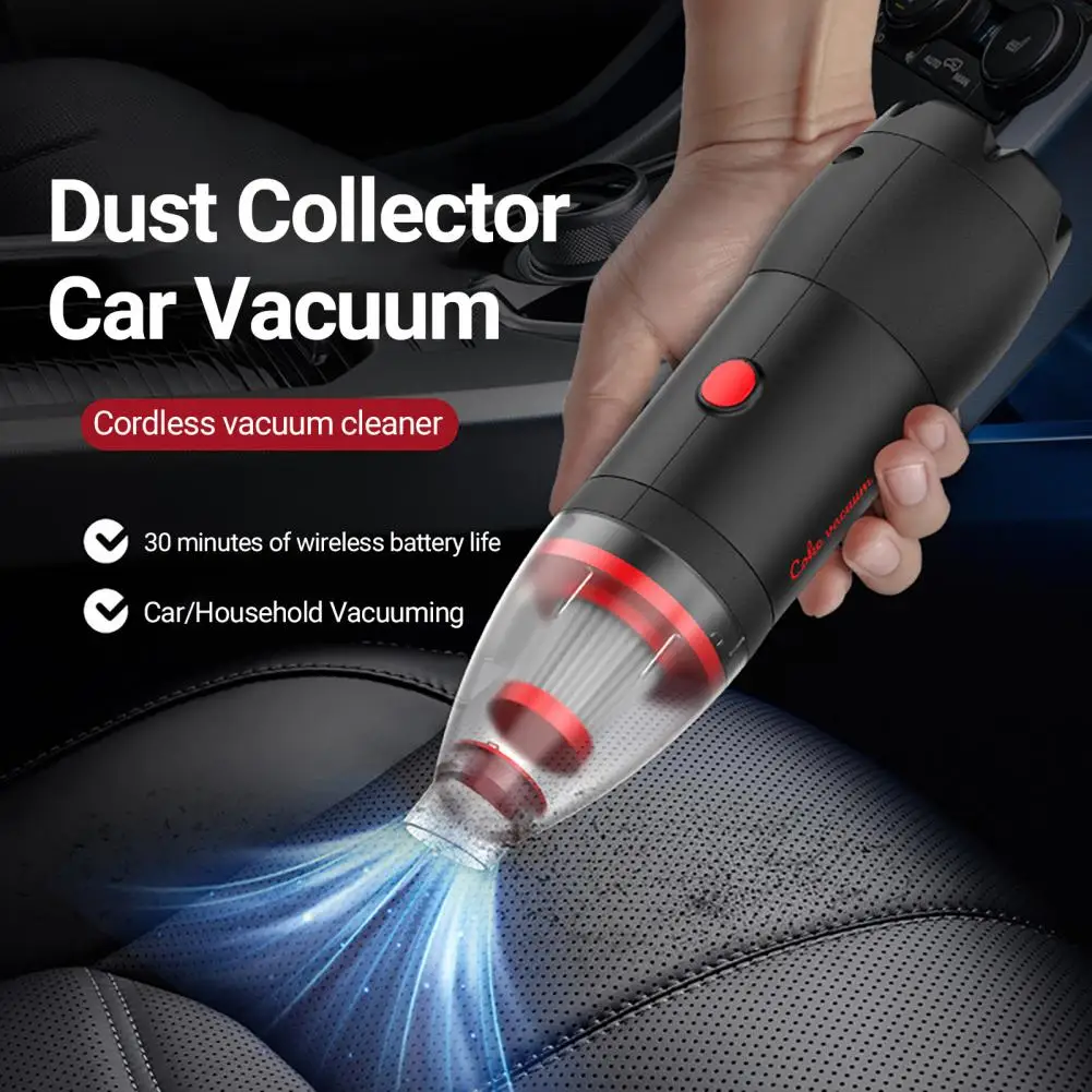 

Car Vacuum Cleaner 12000Pa Low Noise Wireless Vacuum For Car Home Cleaning Portable Handheld Auto Vacuum Cleaner Car Accessories