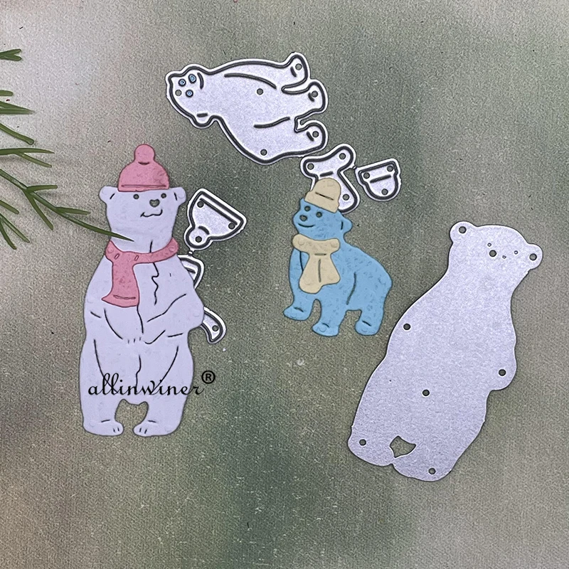 

Christmas hat bear Metal Cutting Dies Stencils Die Cut for DIY Scrapbooking Album Paper Card Embossing