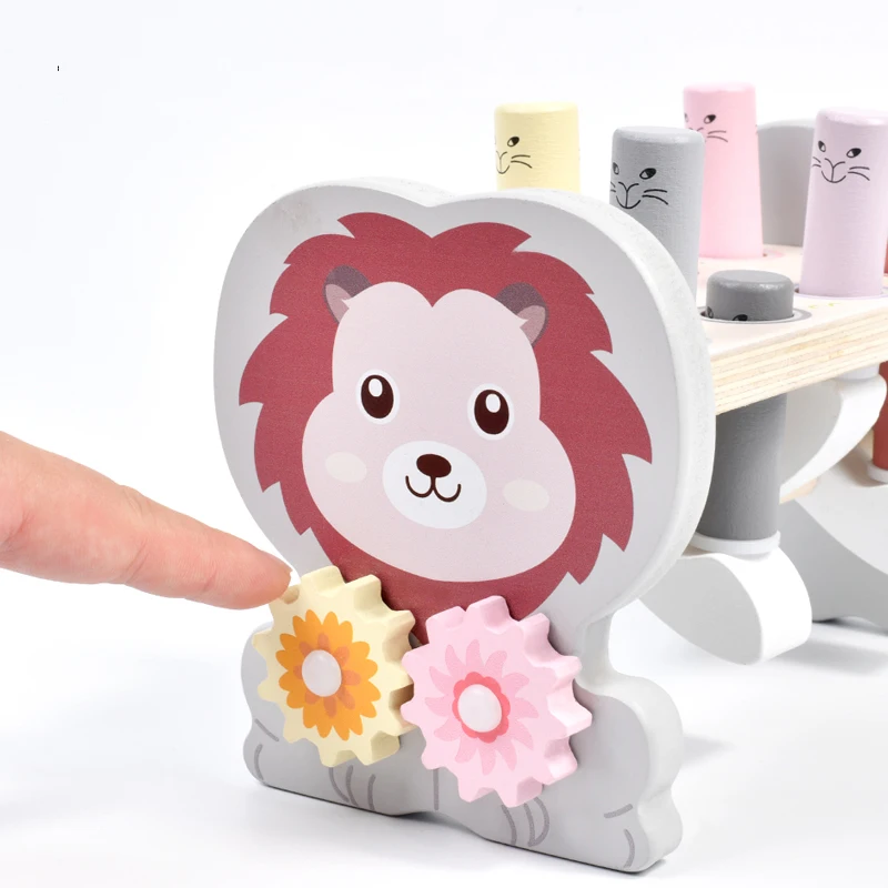 Искусственный лев Whack-a-Rodinica Развивающие деревянные игрушки для детей в возрасте