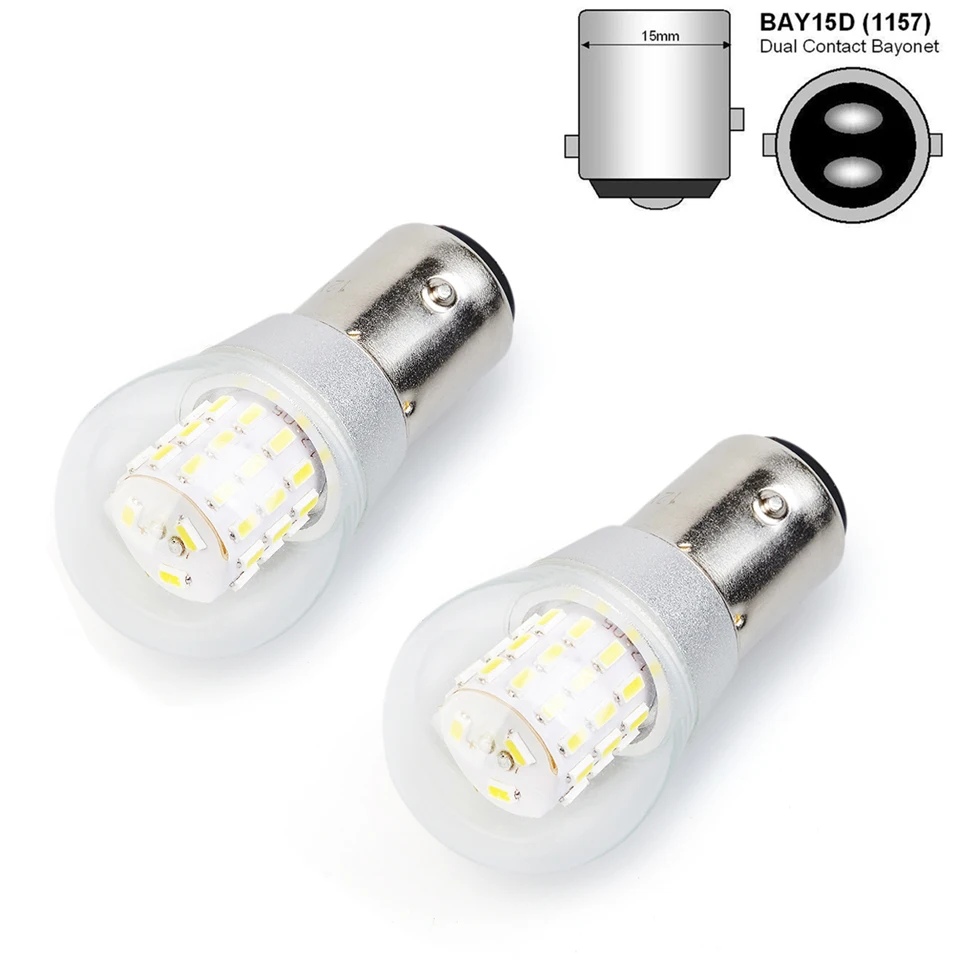 

2X1157 LED P21/5W Bay15d S25 Car Light Auto Vehicle Reverse Turning Clearance Bulb Lamp DRL 39 3014SMD White/red/Yellow 12V/24v