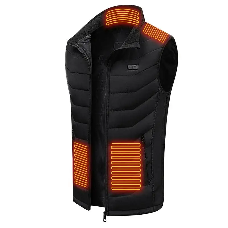 

USB Electric Heated Vest 11 Heating Areas Vest Dual Control Heating Vest Adjustable Waist for Women Men (Battery Not Included)