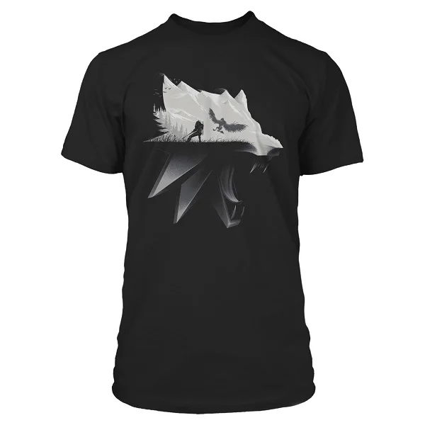 Футболка The Witcher 3 Wolf Silhouette Premium (33761) |