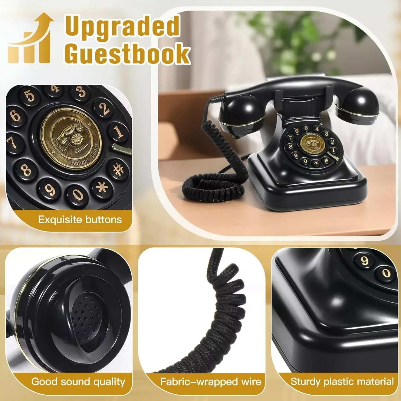 Аудио телефон книга для гостей свадебный гость банкет вечеринка благословение