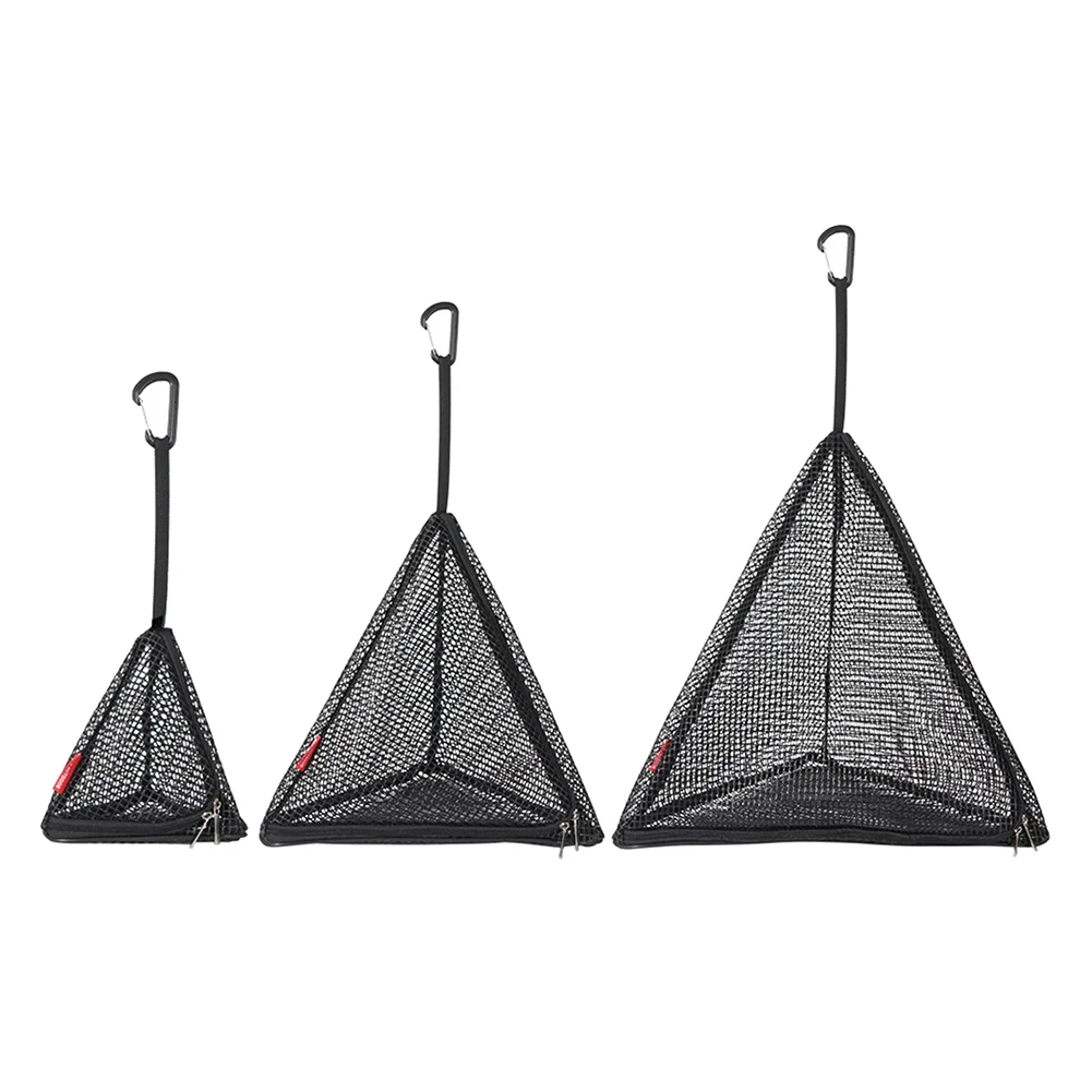 

Outdoor Camping Kitchen Basket Triangle Storage Net Bag Mesh Hanging Organizer Drying Net Bag Foldable Home Picnic Accessories