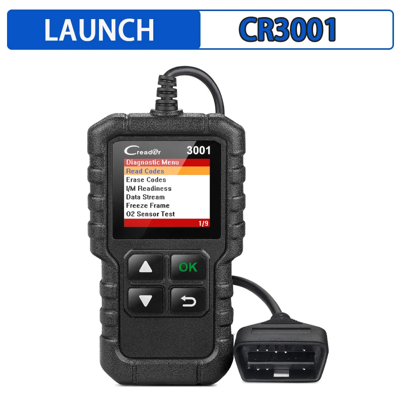 Launch X431 Cr3001 Obd2 Scanner Support Full OBD II EOBD Launch Creader 3001 Auto Scanner Diagnostic Pk Elm327 V1.5 Obd2 Coder