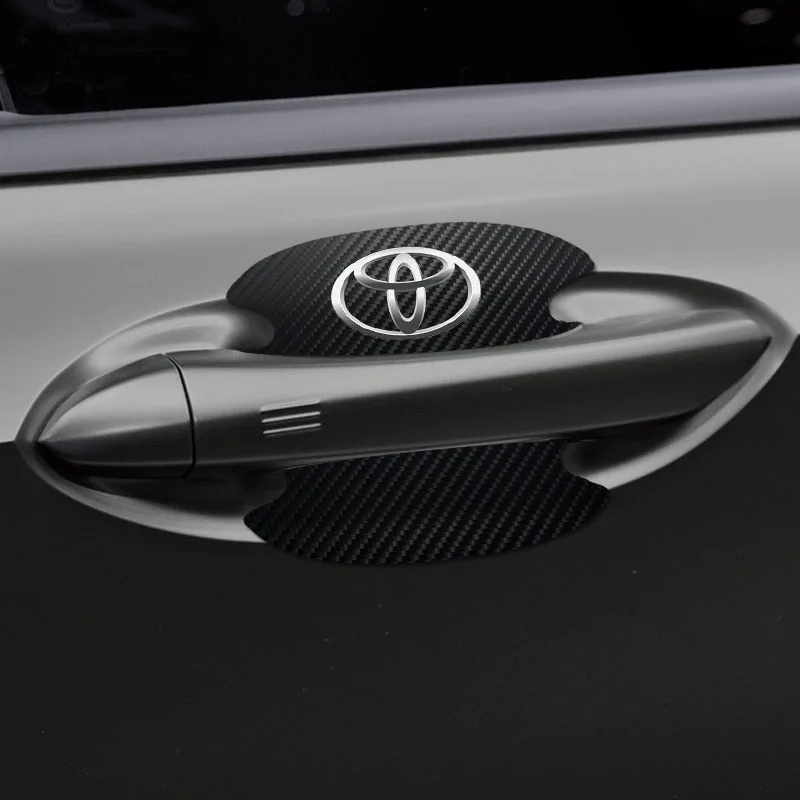 4 шт. защита от царапин на дверной ручке для Toyota Verso 2019 Prius Camry Corolla CHR RAV4 Prado Yaris -