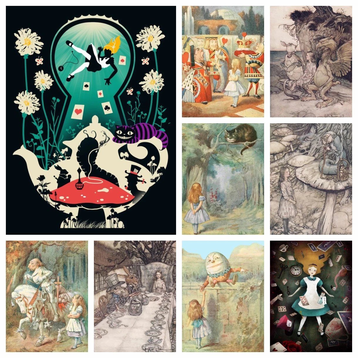 Набор для алмазной живописи Алиса в стране чудес