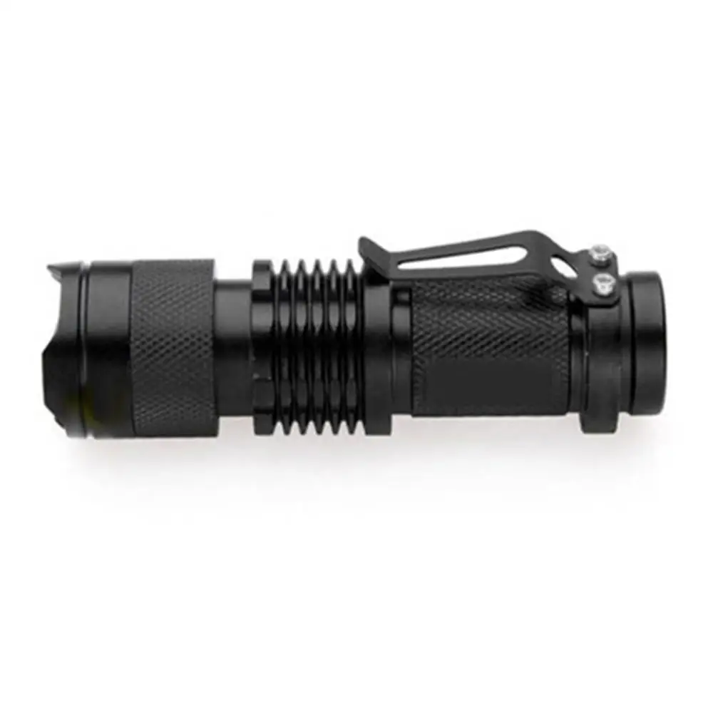 

Mini Tactical LED Flashlight Torch Outdoor Adjustable Focus Zoom Flash Light