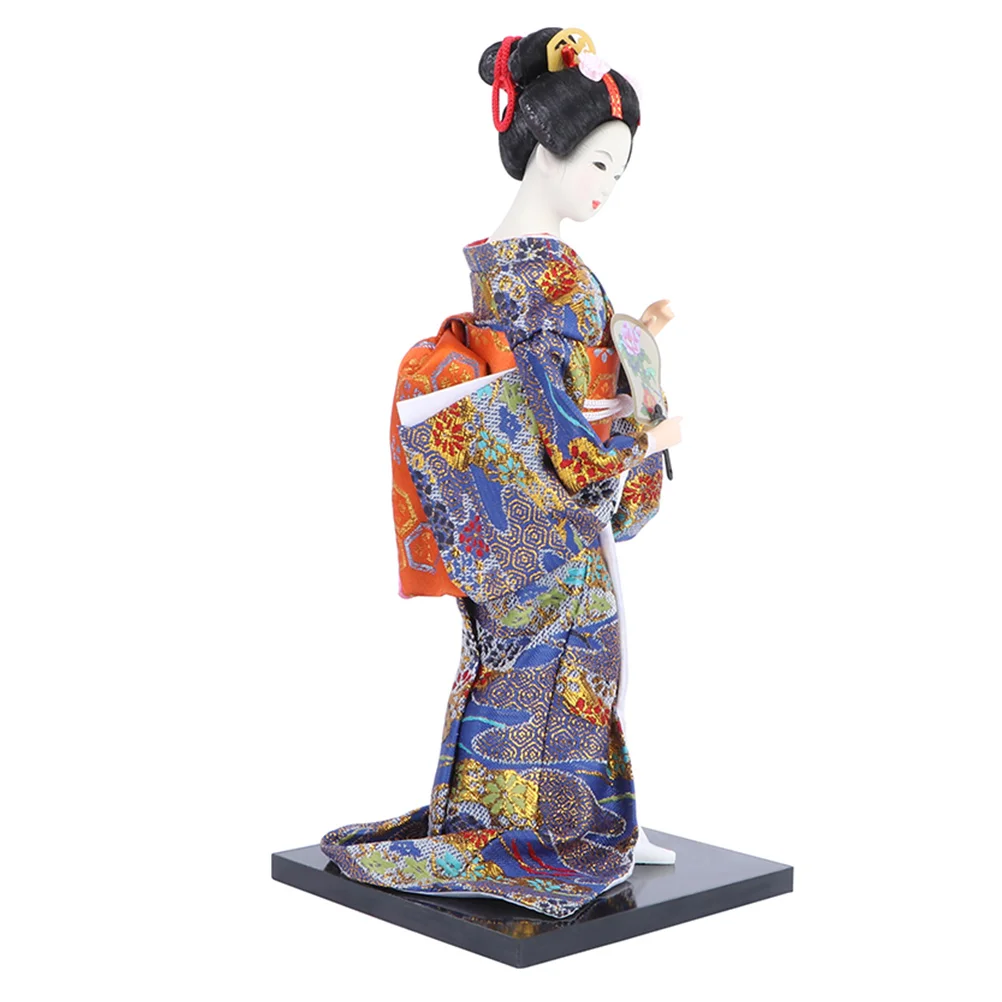 

Delicate Japanese Geisha Kimono Doll Decor Tabletop Decorative Ornament Gift
