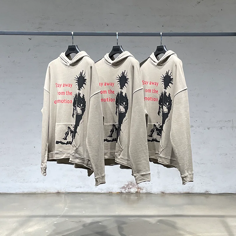 

Толстовка мужская оверсайз в стиле хип-хоп, свитшот с принтом в стиле Харадзюку, винтажный хлопковый пуловер свободного покроя, топ для пар, ...