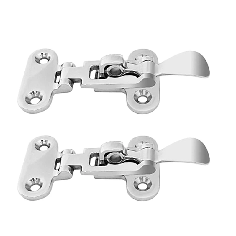 

2PCS Stainless Steel 316 Boat Deck Locker Hatch Anti-Rattle Latch Fastener Clamp Marine Hardware Boat Accessories