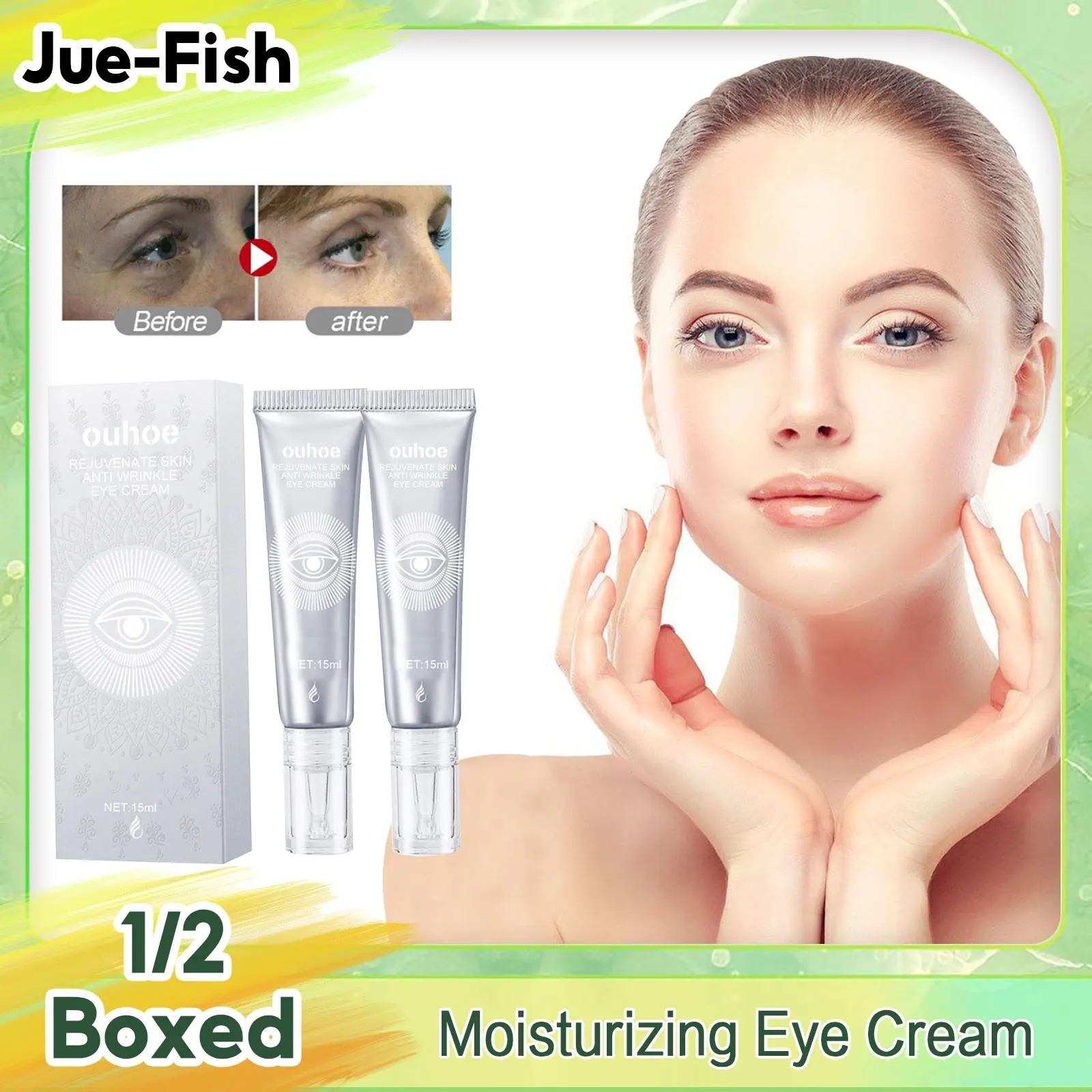 

Anti Dark Circle Eye Cream Anti-Wrinkle Fine Lines Fast Remover Reduce Puffiness Delay Aging Tightening Removal Eyes Bags Cream
