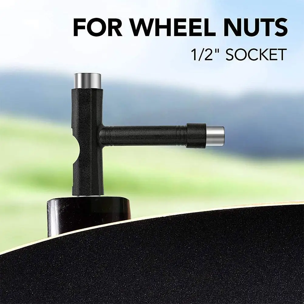 

Cycling Headgear Bib Skateboard Tool Wrench T Type Adjusting Skate L Kick Kit Assemble Mini Scooter Wrench Set Tool Scooter N3v8