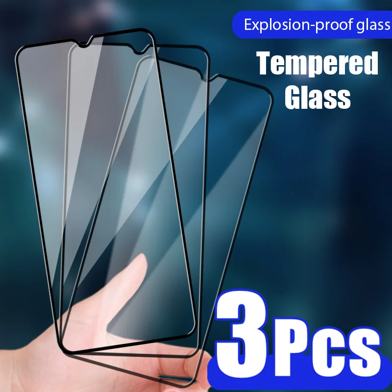 

3PCS Full Cover Protective Glass for Xiaomi Mi 10T 9T Pro 9 10 A2 A3 Lite Screen Protector for Xiaomi Poco X3 M3 F2 M2 Pro Glass