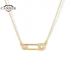 Женское колье из серебра 925 пробы с цирконом