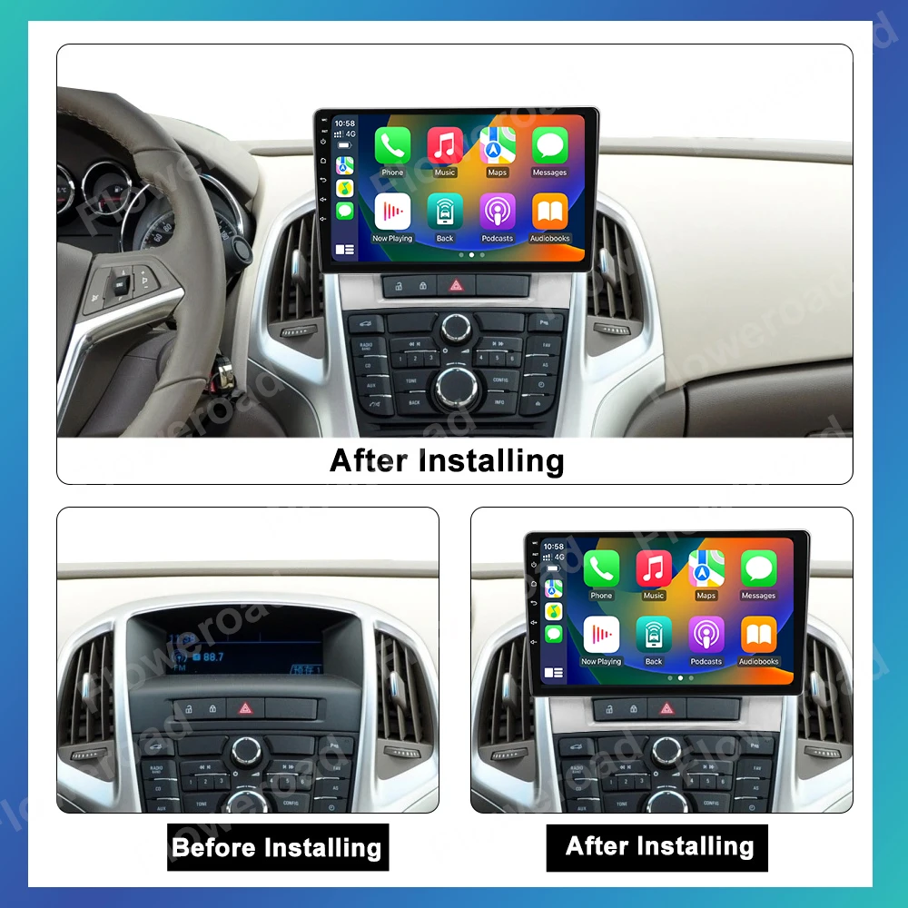 Android 13 256G для Buick Excelle 2 2009 - 2015 Opel Astra J 2017 автомобильное радио мультимедийный