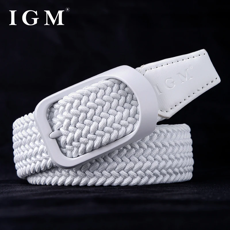 Belt for men and women's decoration, new fashion canvas woven belt, casual sports, no hole elastic belt