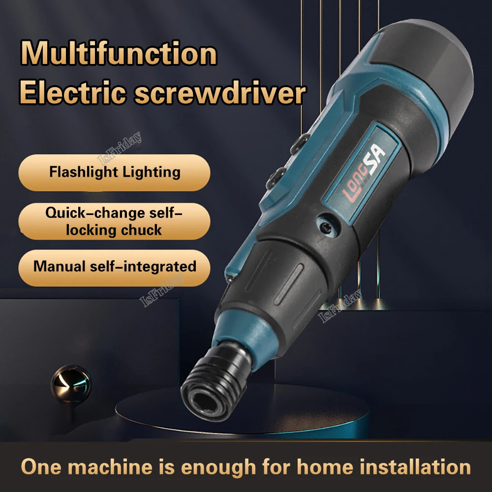 

3.6V 2Nm Electric Screwdriver With Flashlight Lighting Mini Disassembly Screw Small Electric Batch Lithium Battery Screwdriver