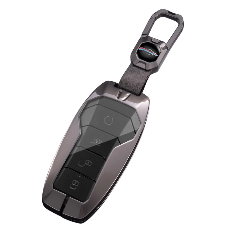 Кожаный металлический чехол для автомобильного ключа BYD Han Ev Tang второго поколения