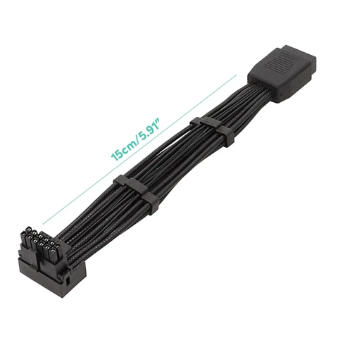 Белый Черный ATX3.0 12VHPWR 600 Вт "папа-мама" 16 (12+4) кабель 16AWG провод