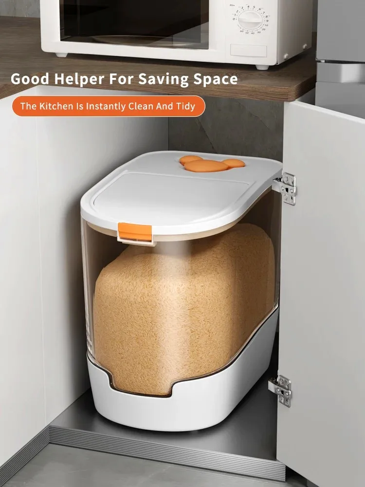 Кухонный Контейнер 5/10 кг ведро контейнер для хранения муки и риса с защитой от