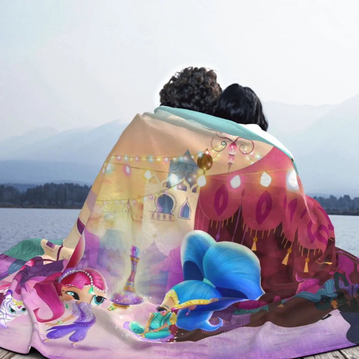 Блестящее и сияющее мультяшное одеяло чехол для дивана флисовое украшение