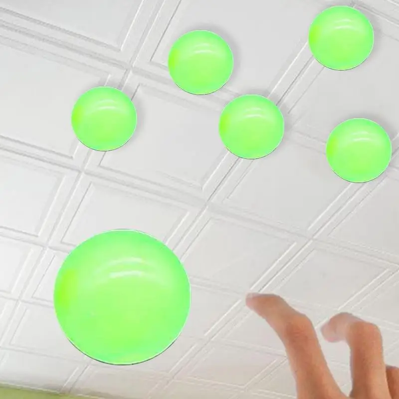 Светящийся в темноте липкий мяч липкие потолочные шарики игрушка резиновый