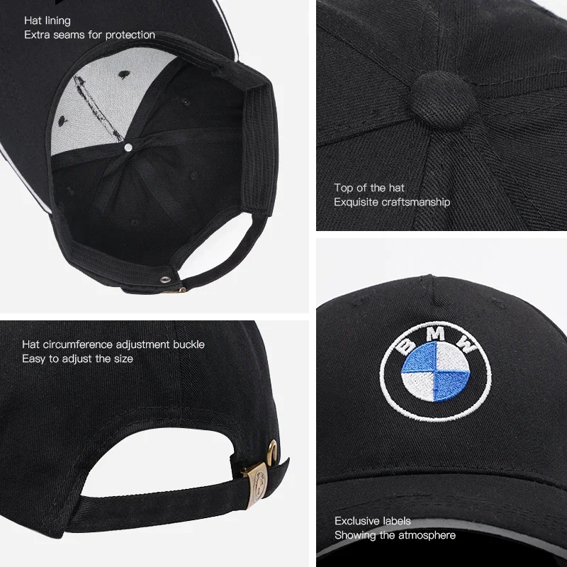 Бейсбольная кепка с вышивкой эмблемы автомобиля регулируемая летняя унисекс для