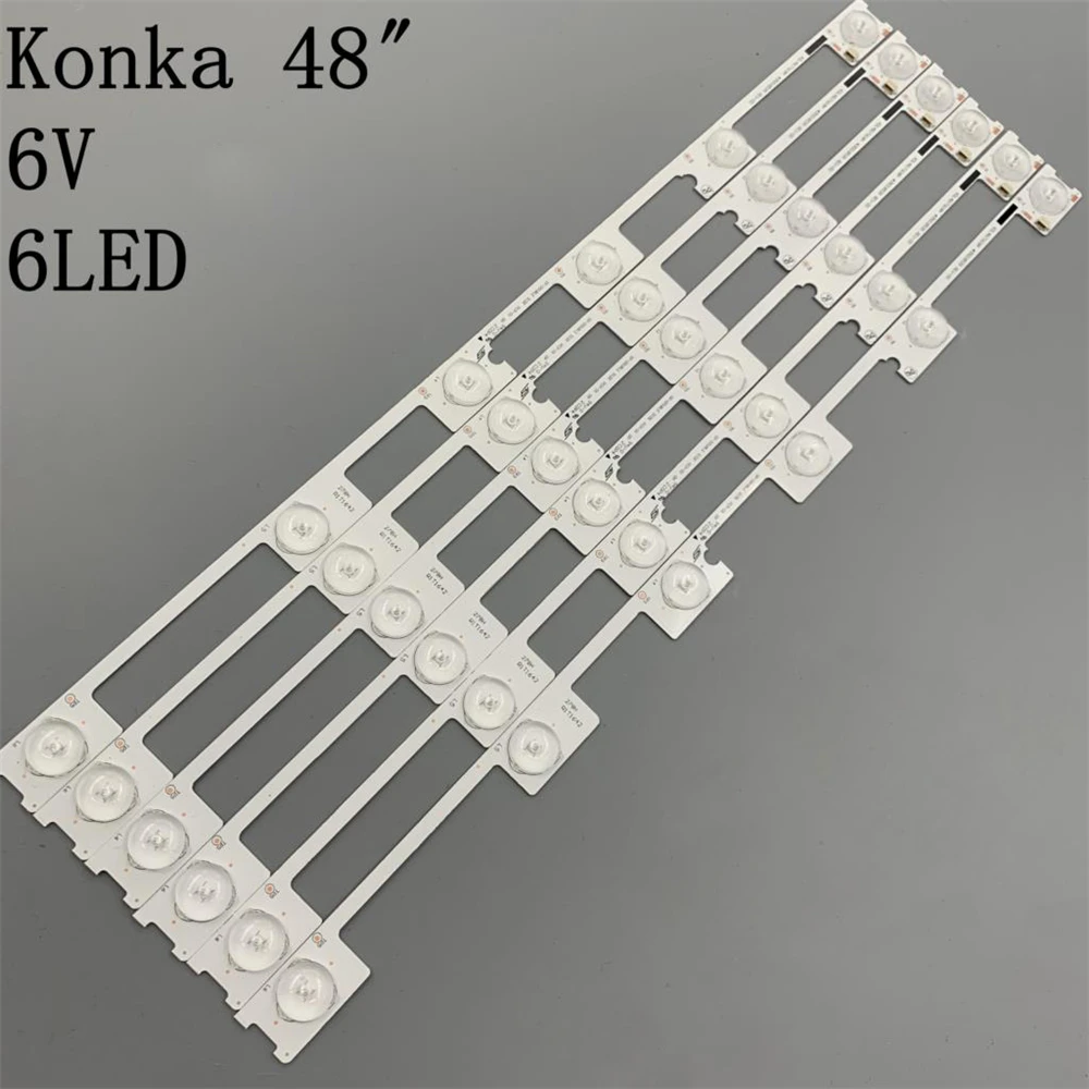 

6 Pieces/lot original new LED backlight bar strip for KONKA KDL48JT618A 35018539 6 LEDS(6V) 442mm