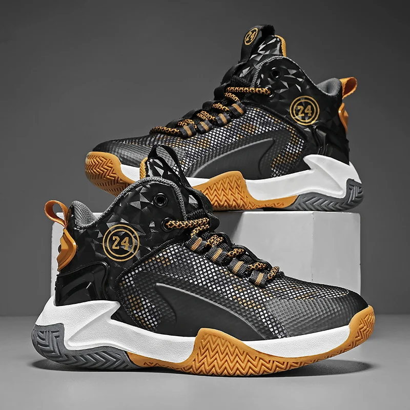 

Children Shoes High Top Non-slip Kids Basketball Shoes Thick Sole Wear-resistant Children Sneakers for Boys Girls Basket Shoes