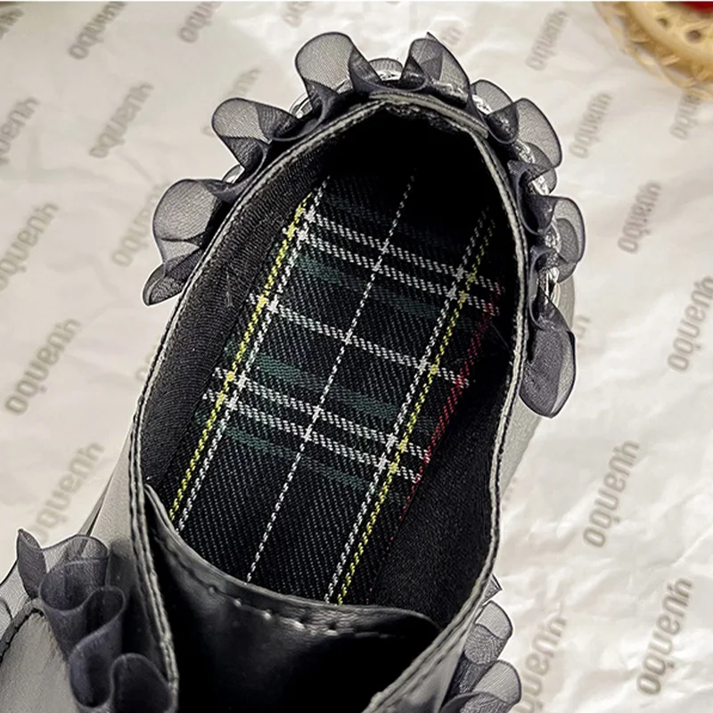 Mary Jane Shoes Women's 2022 Autumn New Retro Pu Small Leather Shoes Comfortable Wear-resistant Thick-soled Women's Shoes