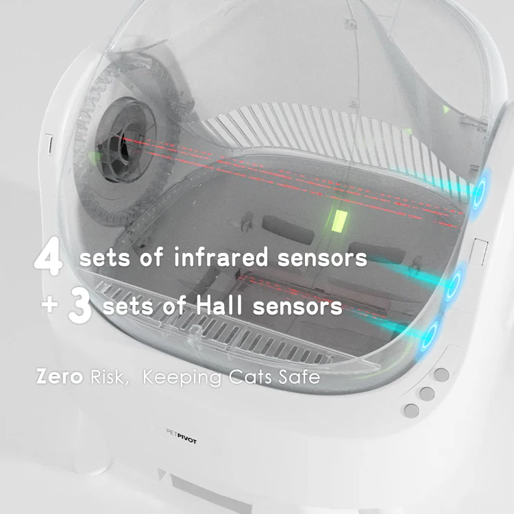 Самоочищающийся ящик для кошачьего туалета с открытым дизайном автоматический