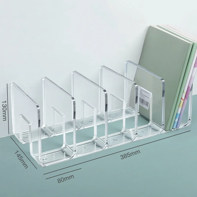 Прозрачная подставка-органайзер для книг