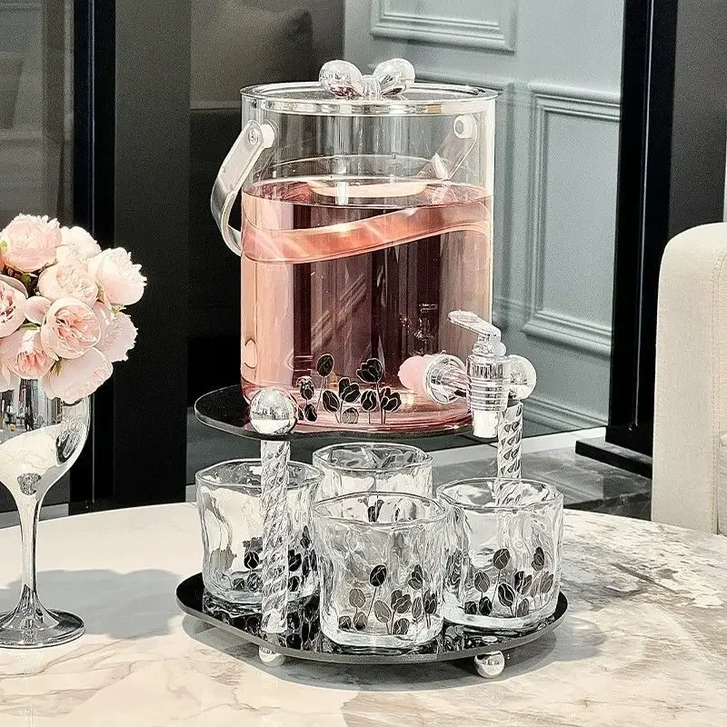 Ведро для воды из боросиликатного стекла охлажденное ультра-толстое роскошный