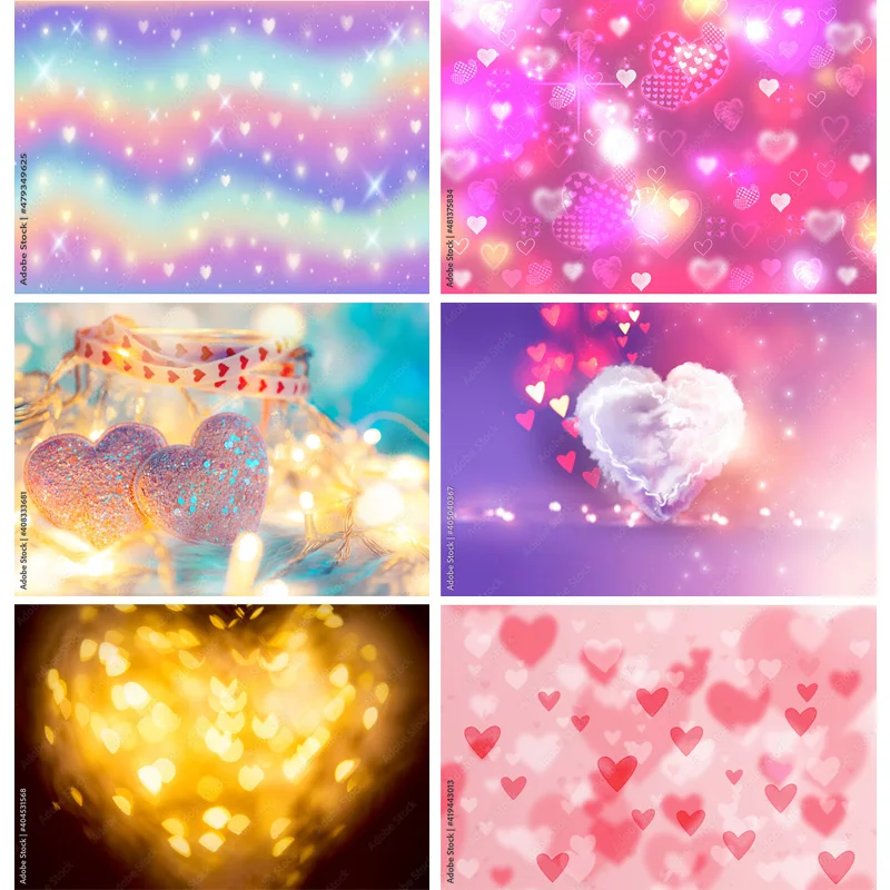 

Abstract Bokeh Photography Backdrops love Glitter Facula Light Spot Photo Background Studio Photocalls Props 22518 GB-05