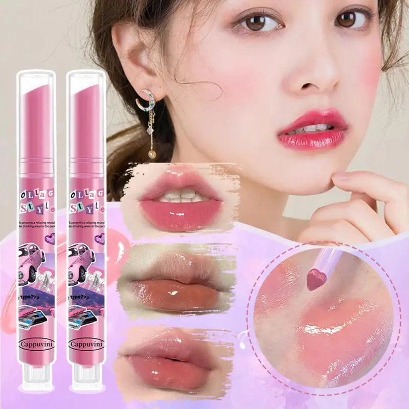 

2023 NEW Lipstick Milk Tea Color Watermelon Color Solid Lip Gloss Dudu Lip Mirror Lipstick Pencil Lipstick