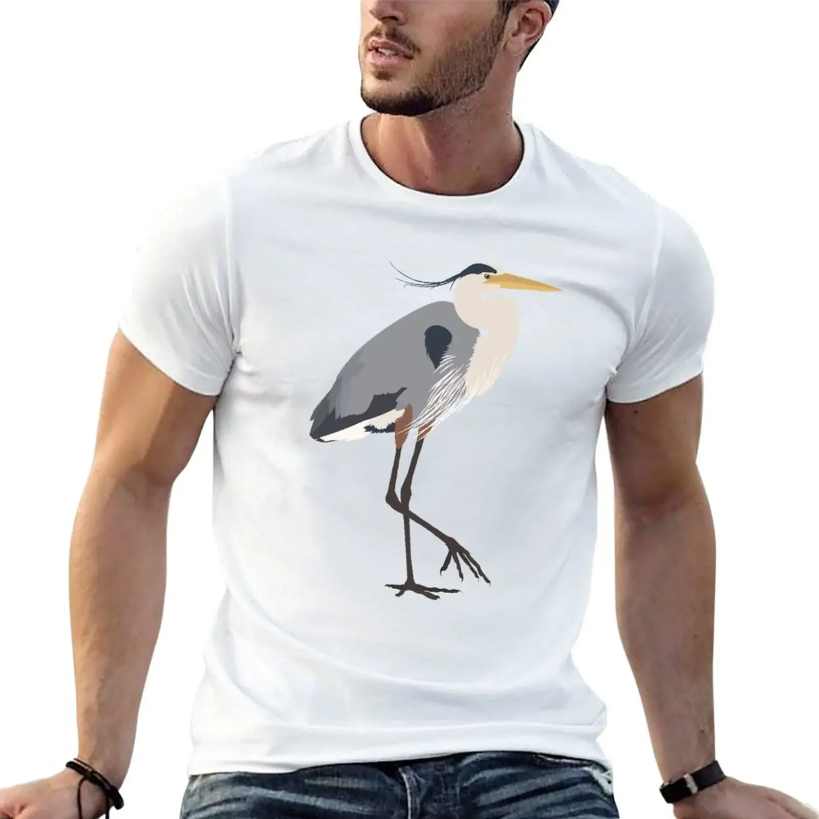 Новая футболка Great Blue Heron-Ardea herodias эстетичная одежда футболки на заказ создайте