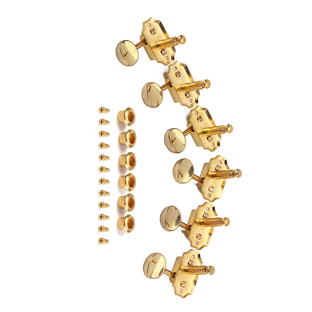 6 Pieces Electric Guitar Tuning Pegs Fitting Adjusting Components Machine Head Tuner Peg String Instrument Component