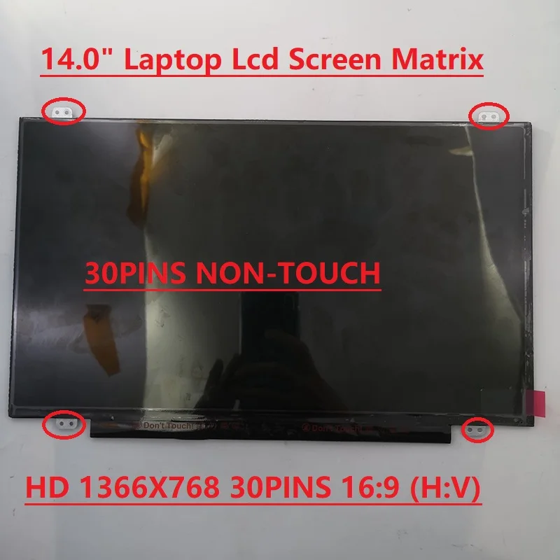 

ЖК-экран для ноутбука Lenovo ThinkPad T460S T470 01EN019 01EN020 00HT9438, 14,0 дюйма, HD 1366*768, EDP, 30 контактов, матрица