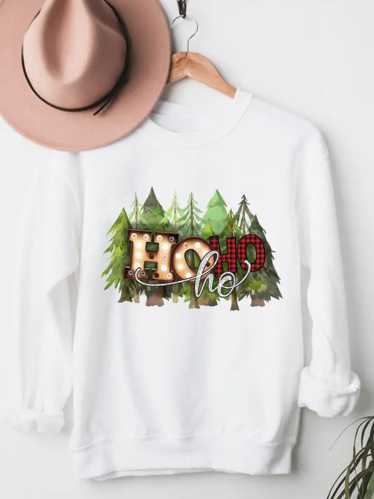 

Women Christmas Clothes Clothing Festival Graphic Pullover Tree Leopard Letter Trend Merry Cartoon Fashion Female Sweatshirts