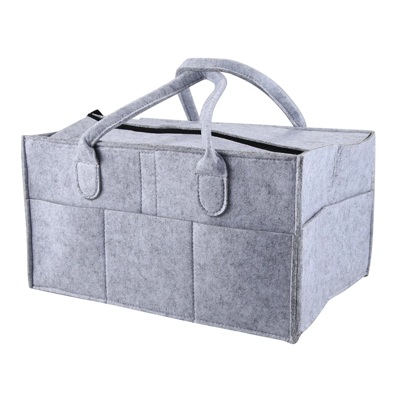 

With Lid Storage Bag Foldable Baby Diaper Caddy Organiser Gift Kid Toys Portable Bag Box For Car Travel Changing Table Organizer