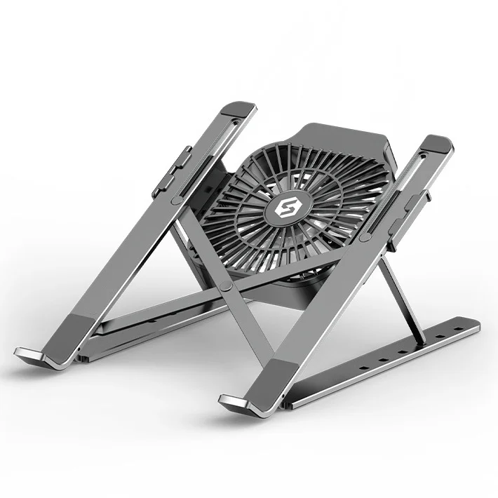 

Foldable Portable Laptop Stand with Cooling Fan Heat Dissipation for MacBook Air Pro HP DELL Cooler Tablet Stand Notebook Holder