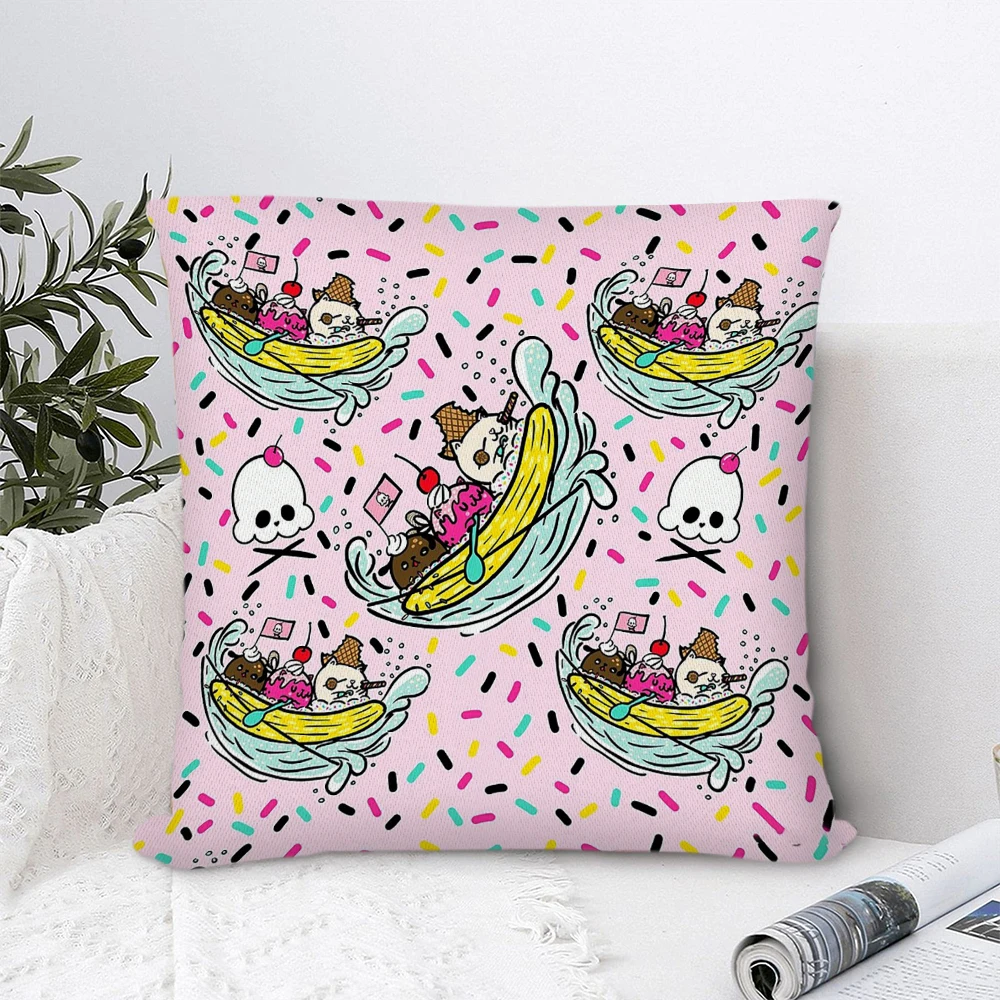 

Banana Pirates Polyester Pillow Cover Decorative Pillows for Sofa Bedroom Pillow Cases Home Decor Cushion Covers 45*45cm