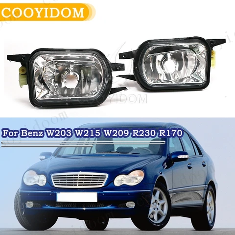 Противотумансветильник фара COOYIDOM, противотуманная фара без лампы для Benz W203 C230 C240 C320 C350 W215 CL500 CL600 W209 CLK320 CLK500