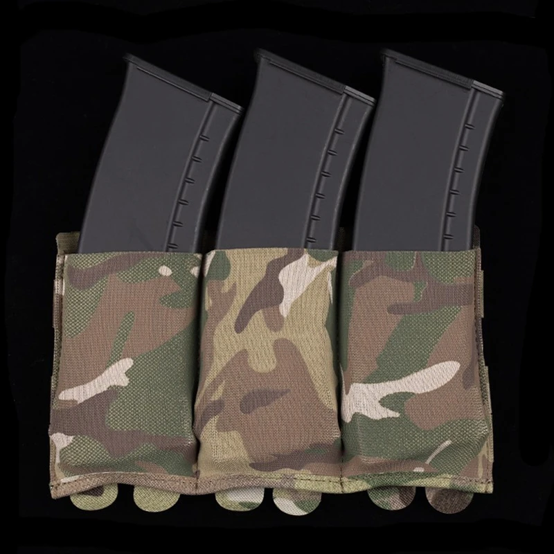 Тактический тройной чехол для журналов 5 56 мм M4 AR15 AK 47 Molle сумка винтовки держатель