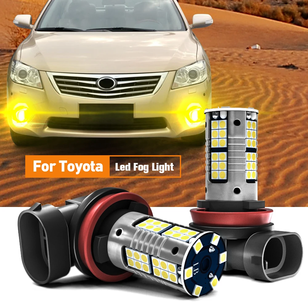 

2pcs LED Fog Light Blub Lamp H8 H11 H16 Canbus For Toyota Yaris Vitz Camry 4Runner Avalon Sienna Tacoma Tundra Highlander